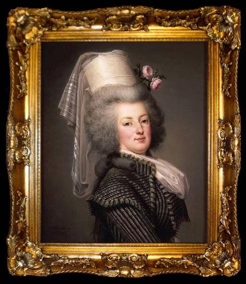framed  Adolf Ulrik Wertmuller Queen Marie Antoinette of France, ta009-2